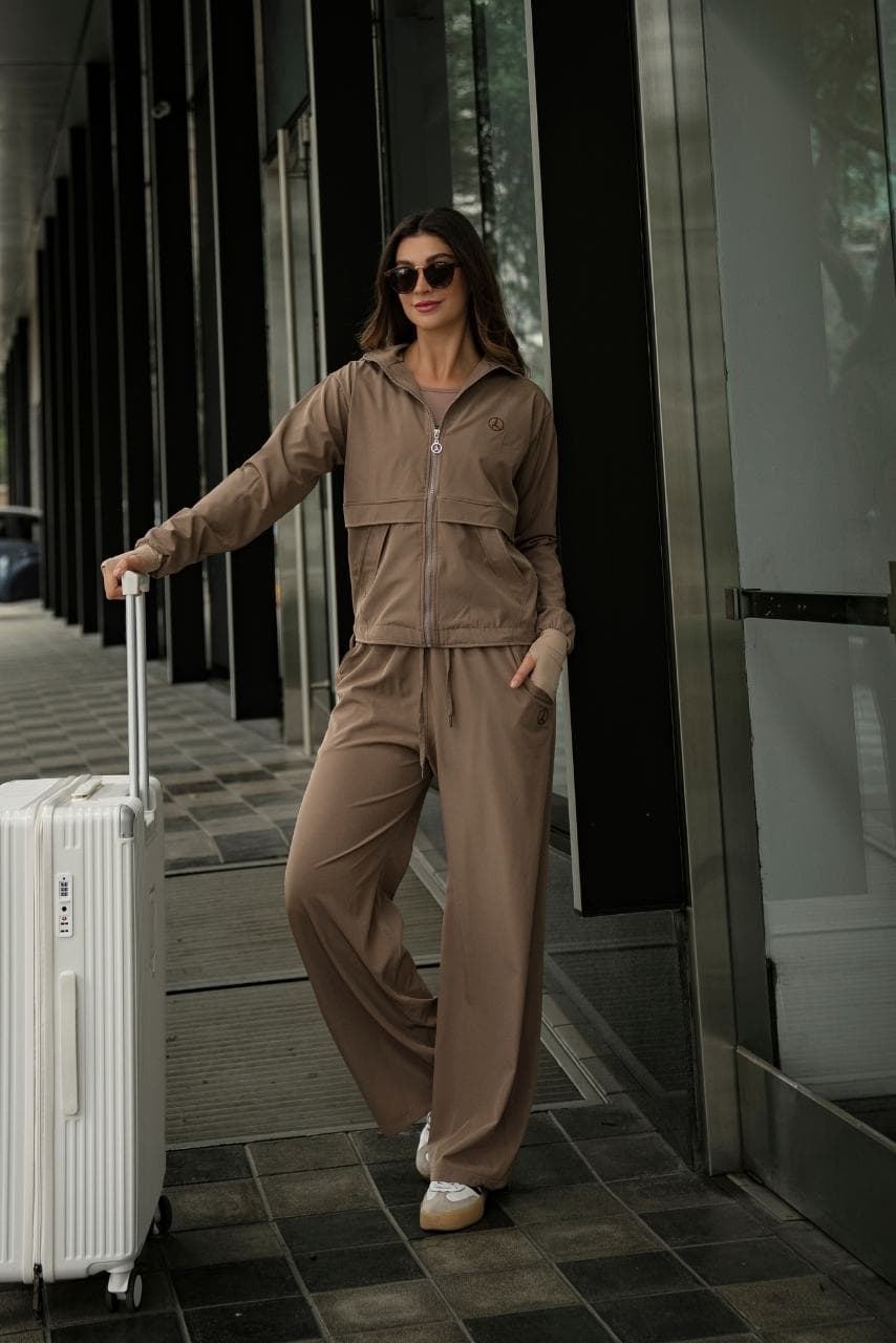 SET OVERTRIP AIR CAPUCCINO (CASACA + PALAZZO)