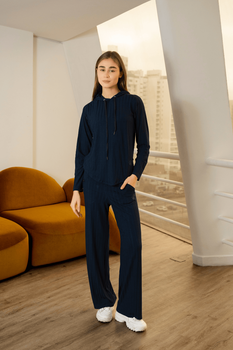 SET AGORA AZUL MARINO (POLERA + PALAZZO)