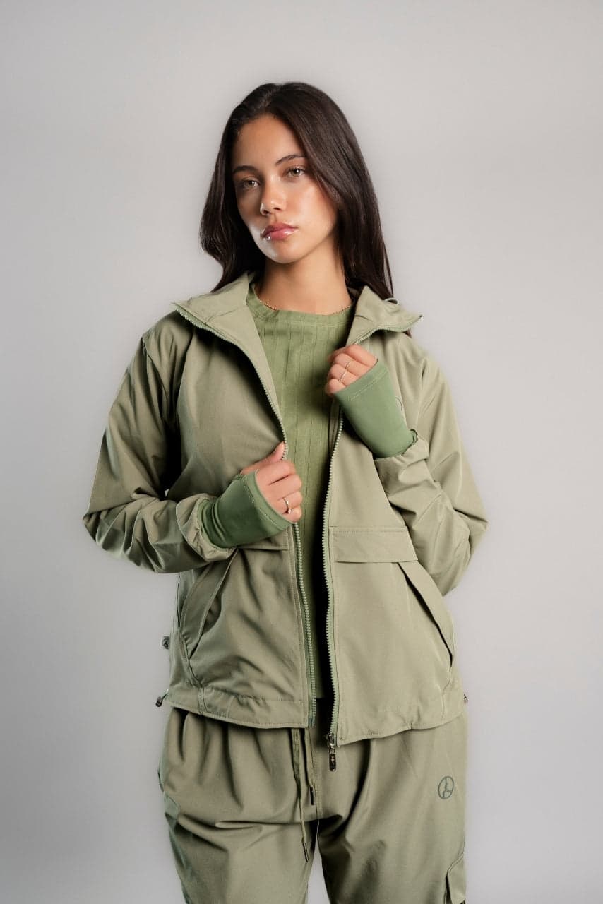 SET OVERTRIP PRO OLIVO (CASACA + CARGO)