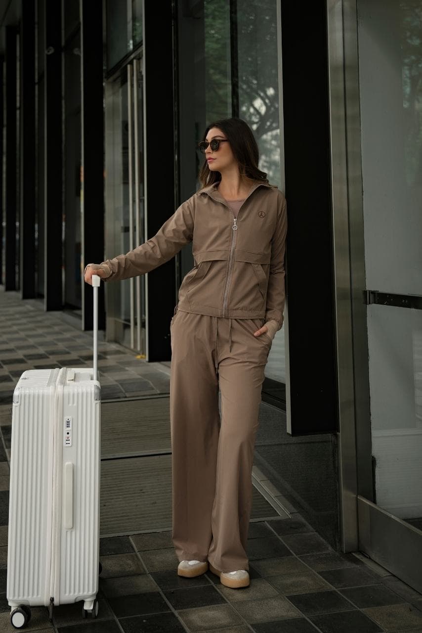 SET OVERTRIP AIR CAPUCCINO (CASACA + PALAZZO)