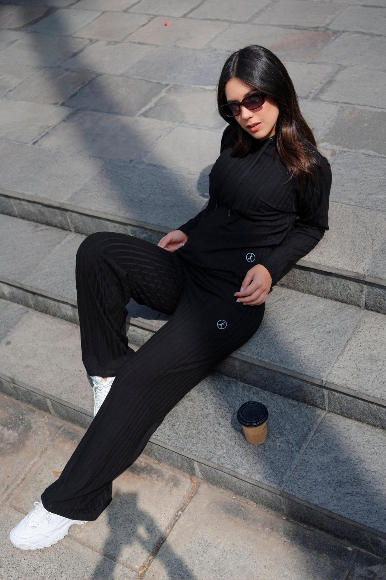 SET AGORA WINTER BLACK (POLO + PALAZZO)