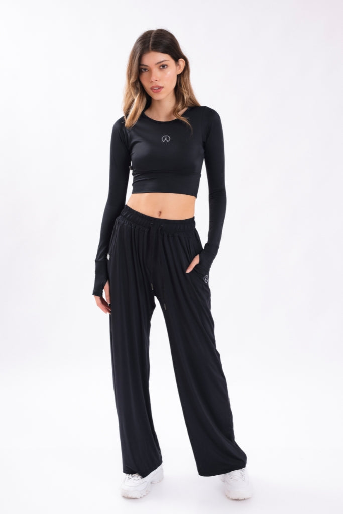 TOP LONG YOGA BLACK