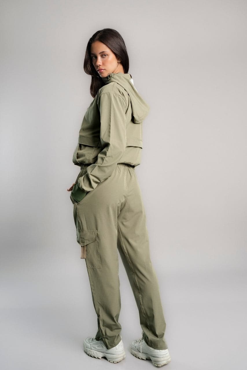 SET OVERTRIP PRO OLIVO (CASACA + CARGO)