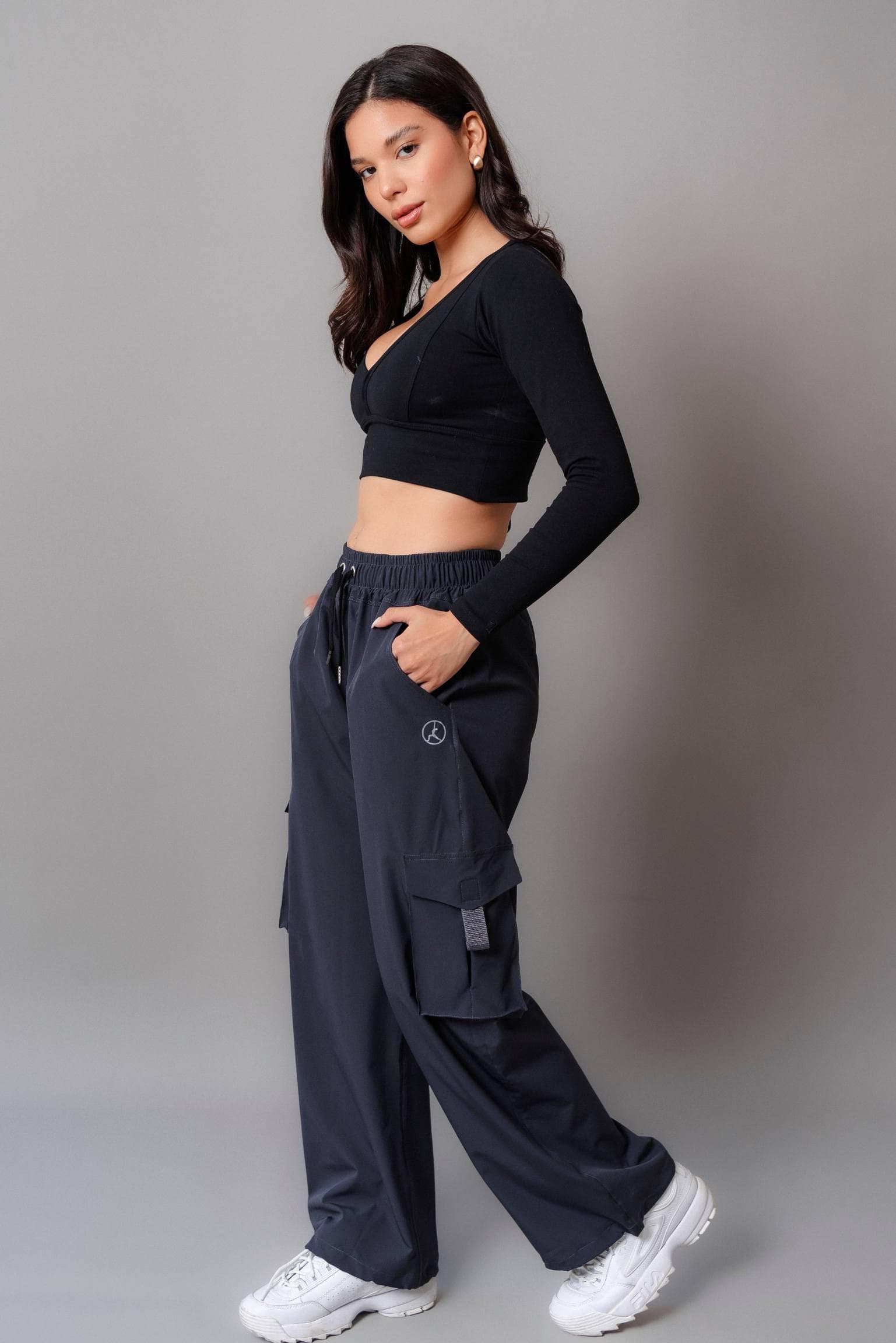 CARGO OVER PANT GRIS OSCURO