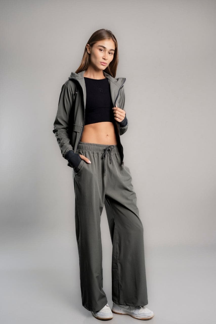 SET OVERTRIP AIR GRIS ARENA (CASACA + PALAZZO)