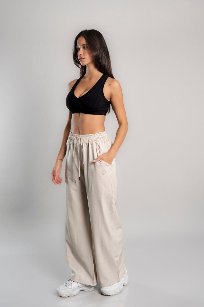 PANTALON PALAZZO NUDE