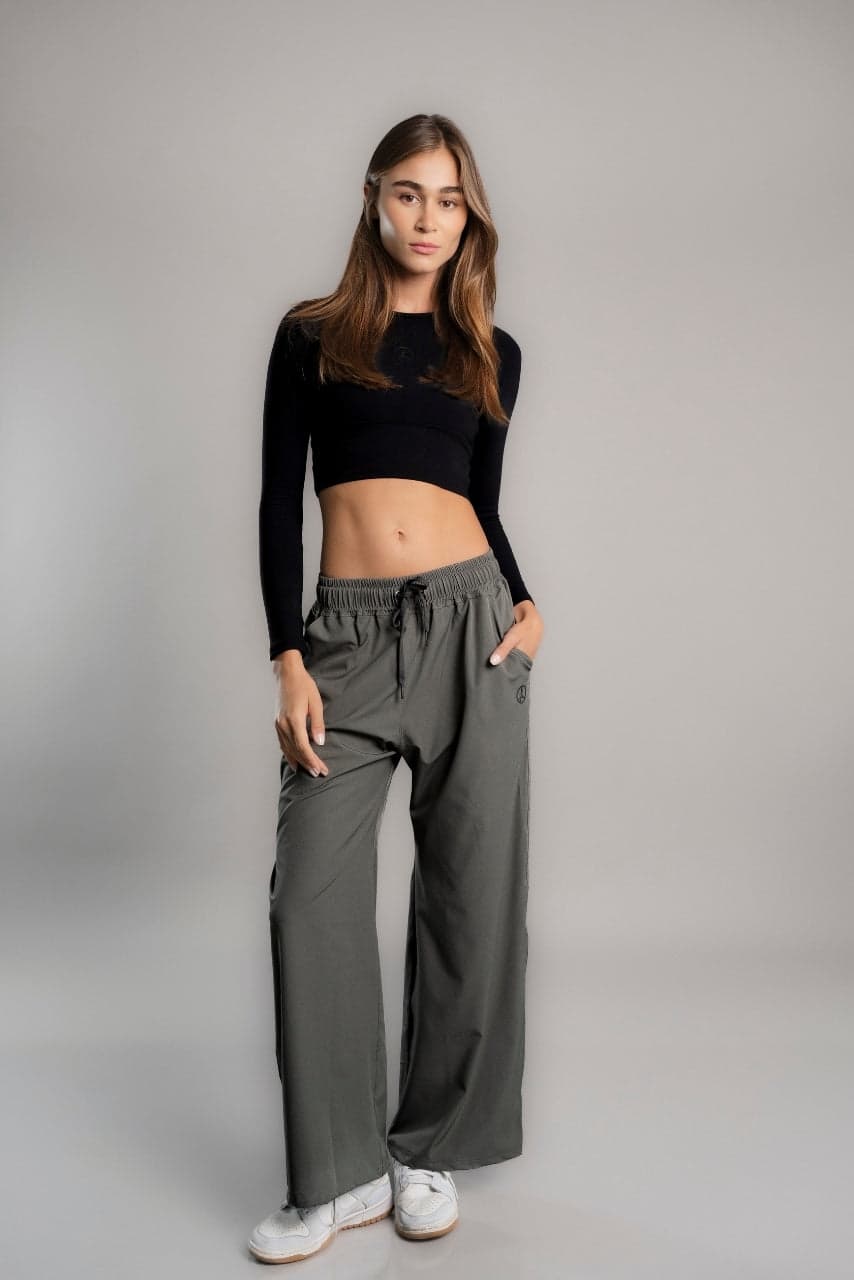 SET OVERTRIP AIR GRIS ARENA (CASACA + PALAZZO)
