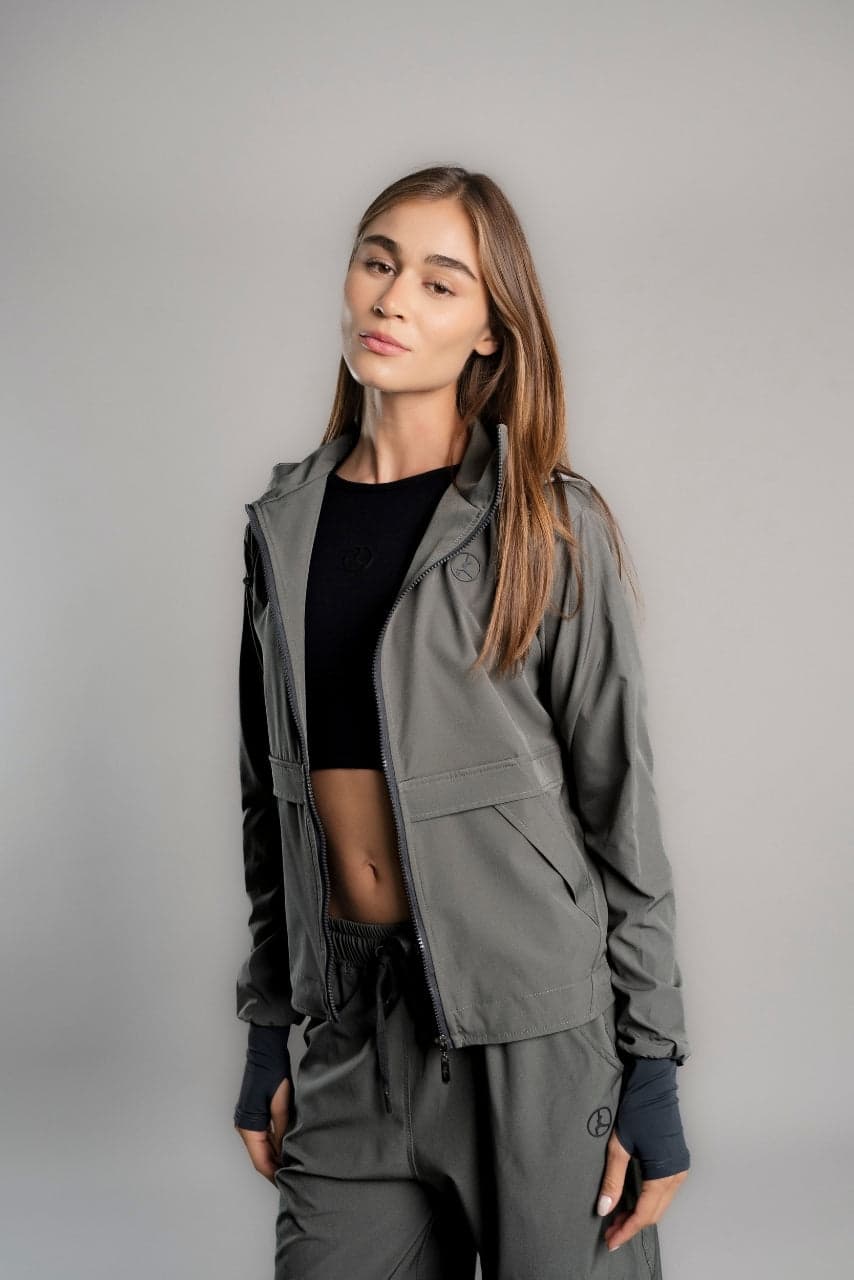 SET OVERTRIP AIR GRIS ARENA (CASACA + PALAZZO)