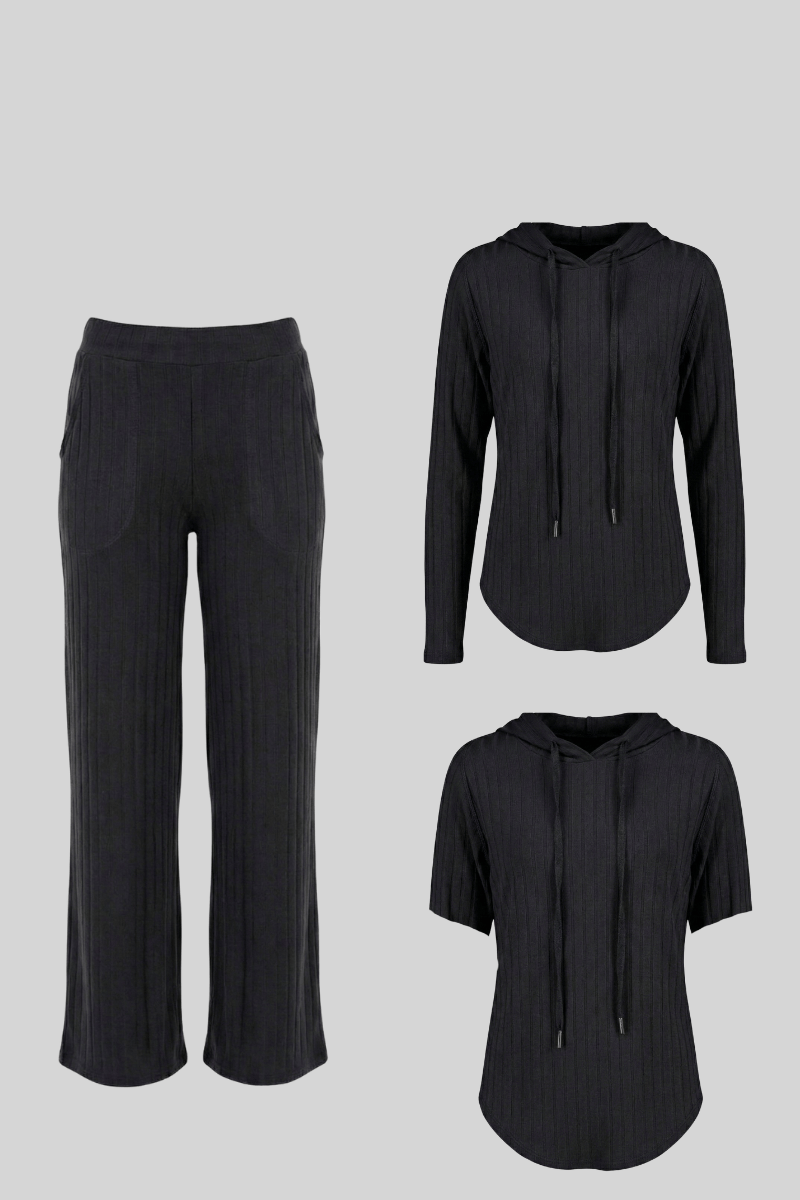 Pack Negro agora: Palazzo + Polera agora + Polo agora