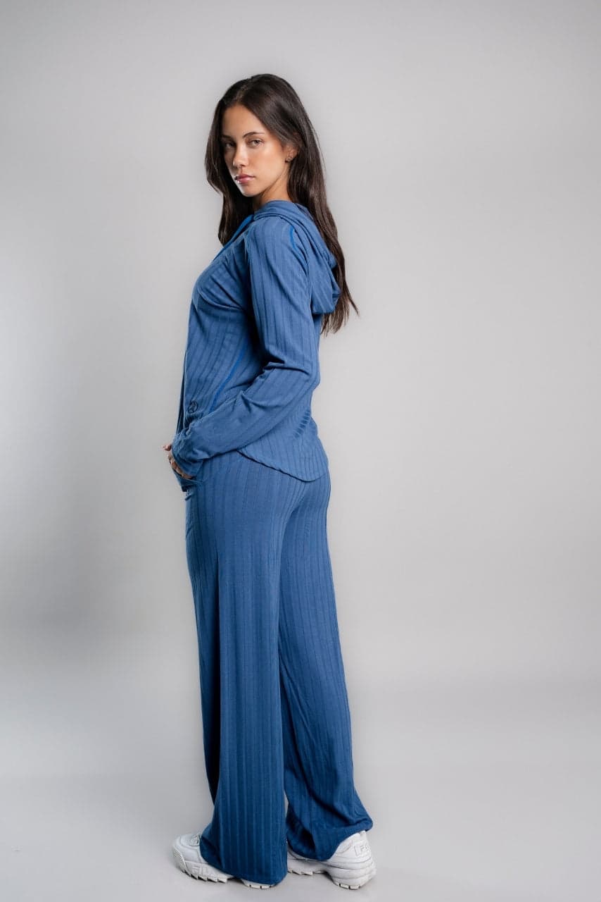 SET AGORA AZUL ACERO (POLERA + PALAZZO)