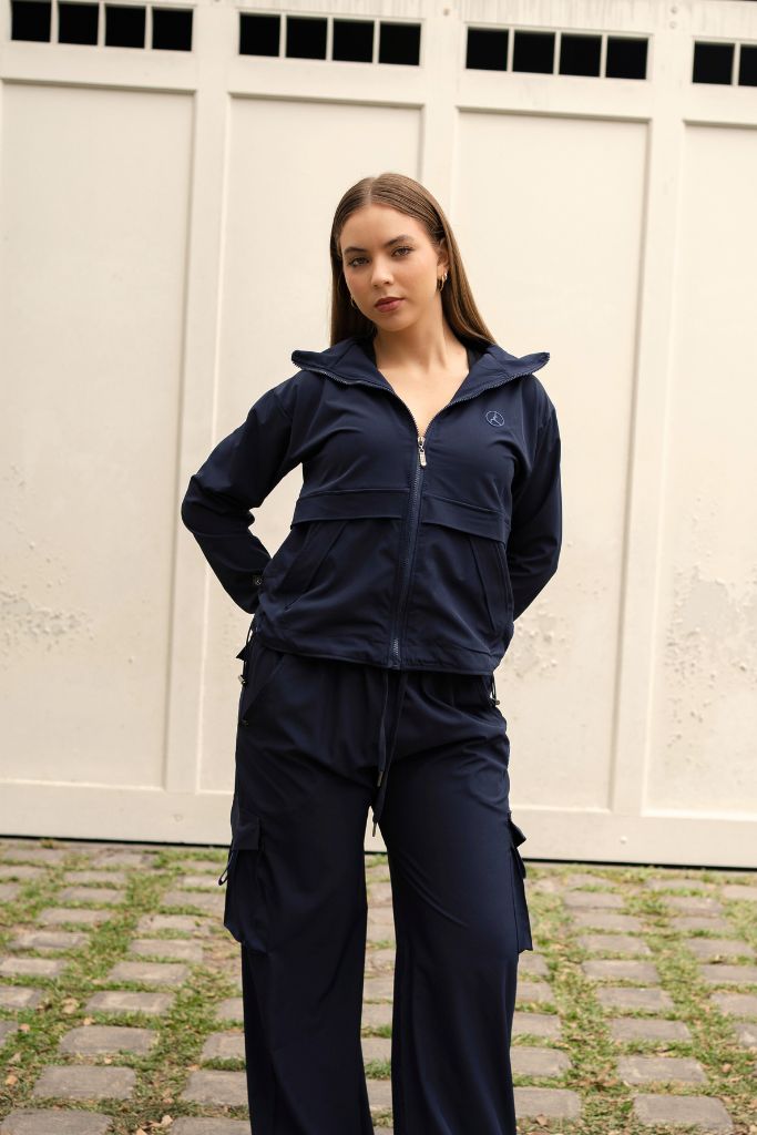 CASACA CORTAVIENTO OVERTRIP AZUL MARINO