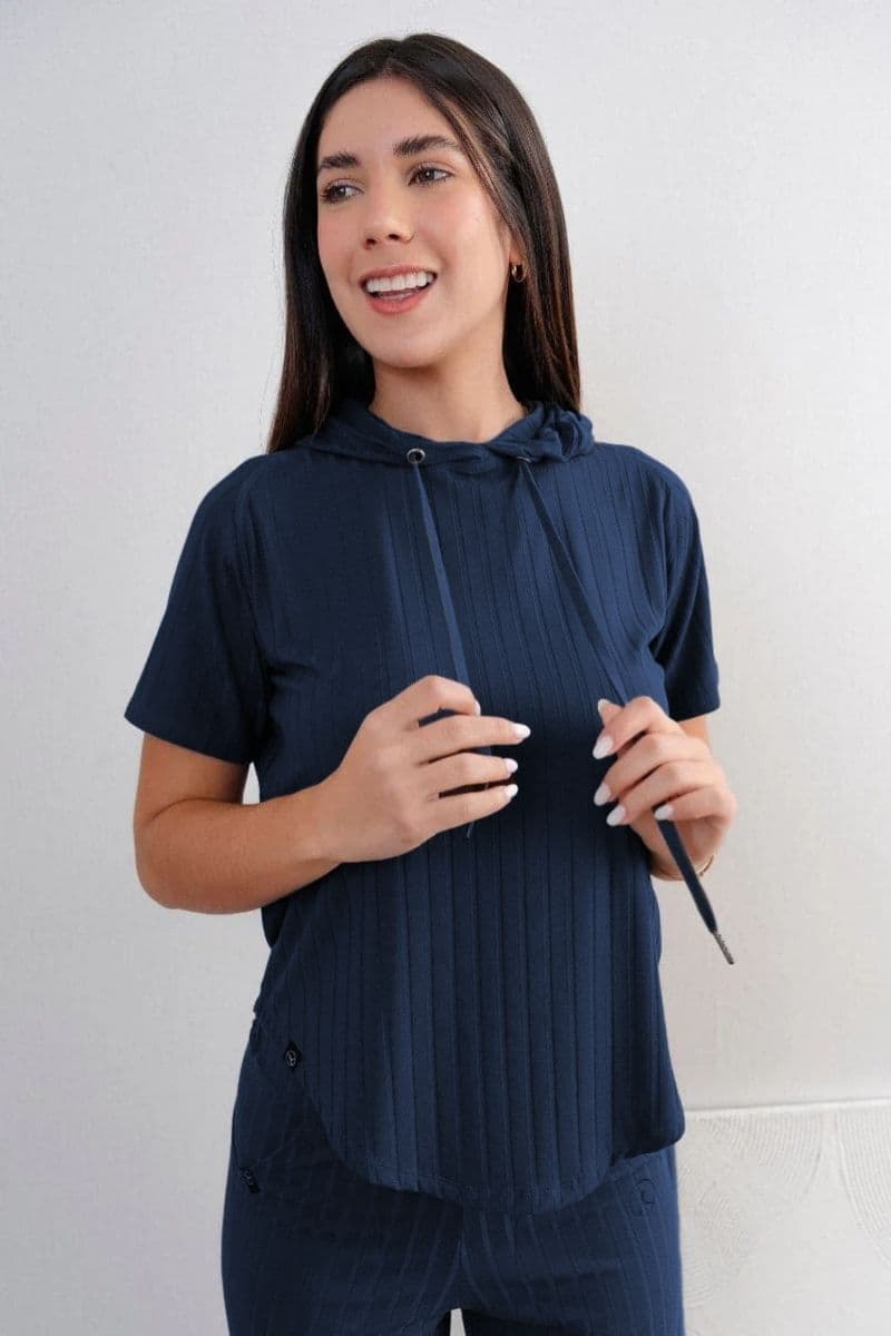 Pack Azul Marino Agora: Palazzo + Polera agora + Polo agora