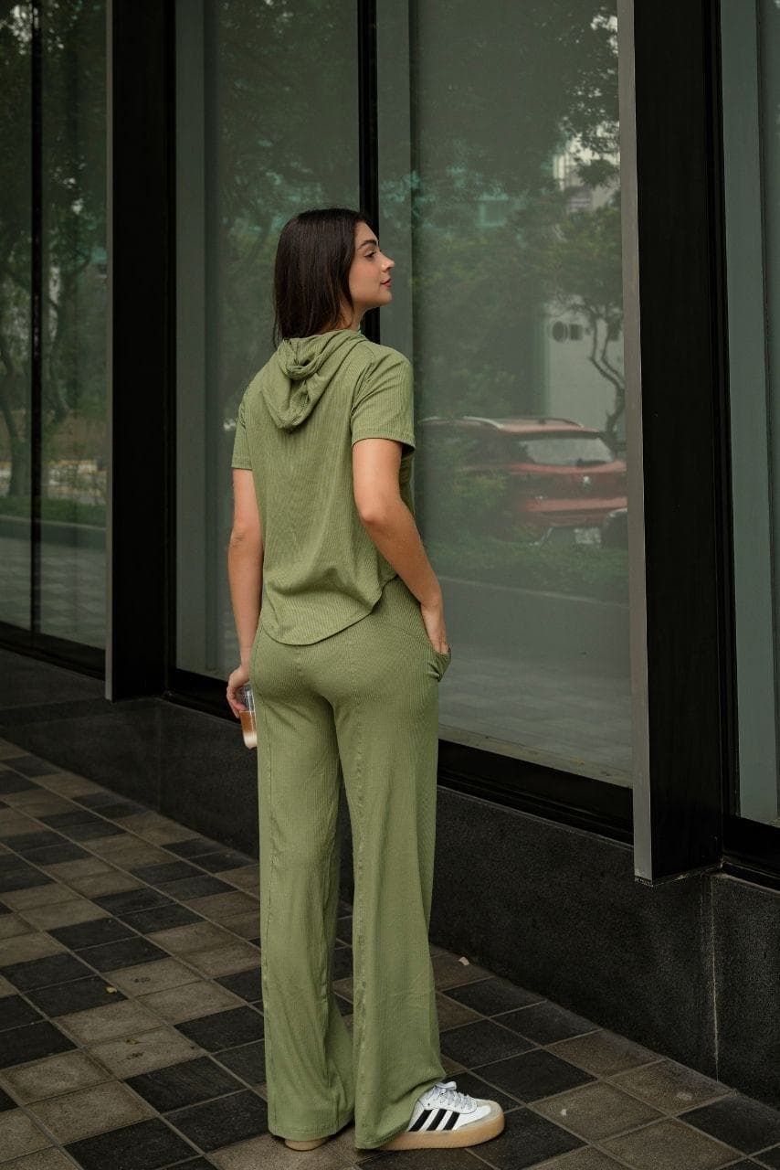 SET AGORA VERDE OLIVO  (POLO + PALAZZO)