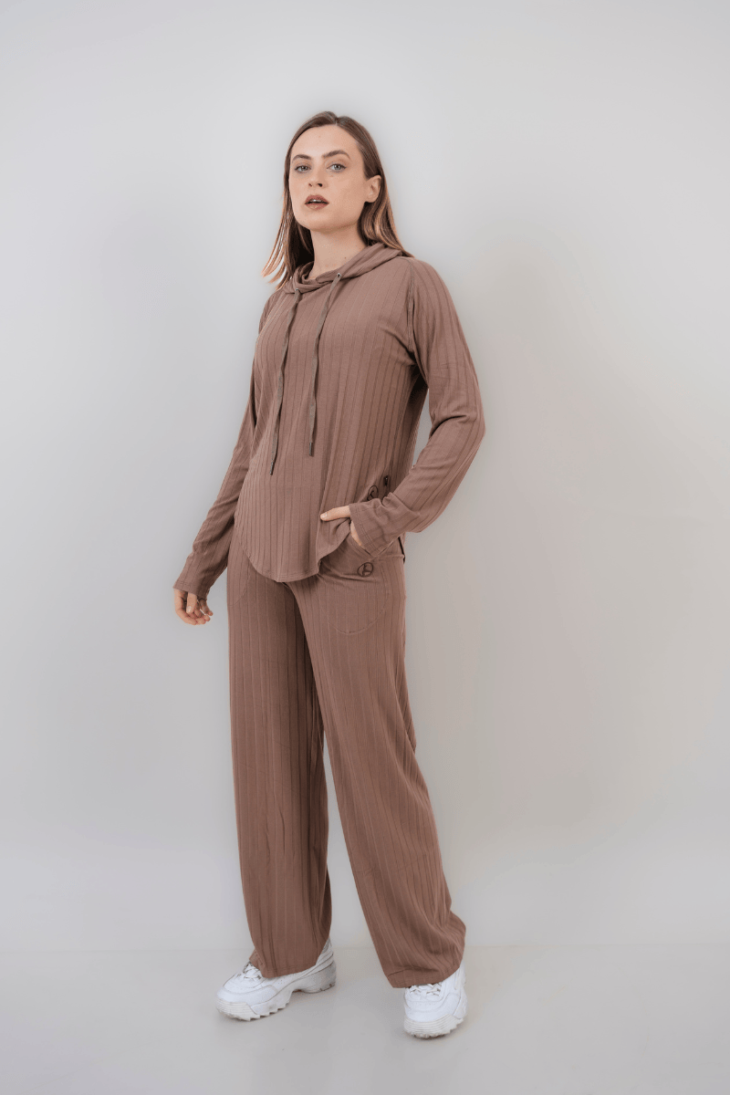 SET AGORA CAPUCCINO (POLERA + PALAZZO)