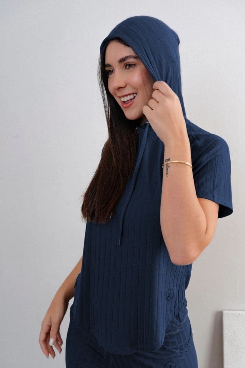 Pack Azul Marino Agora: Palazzo + Polera agora + Polo agora