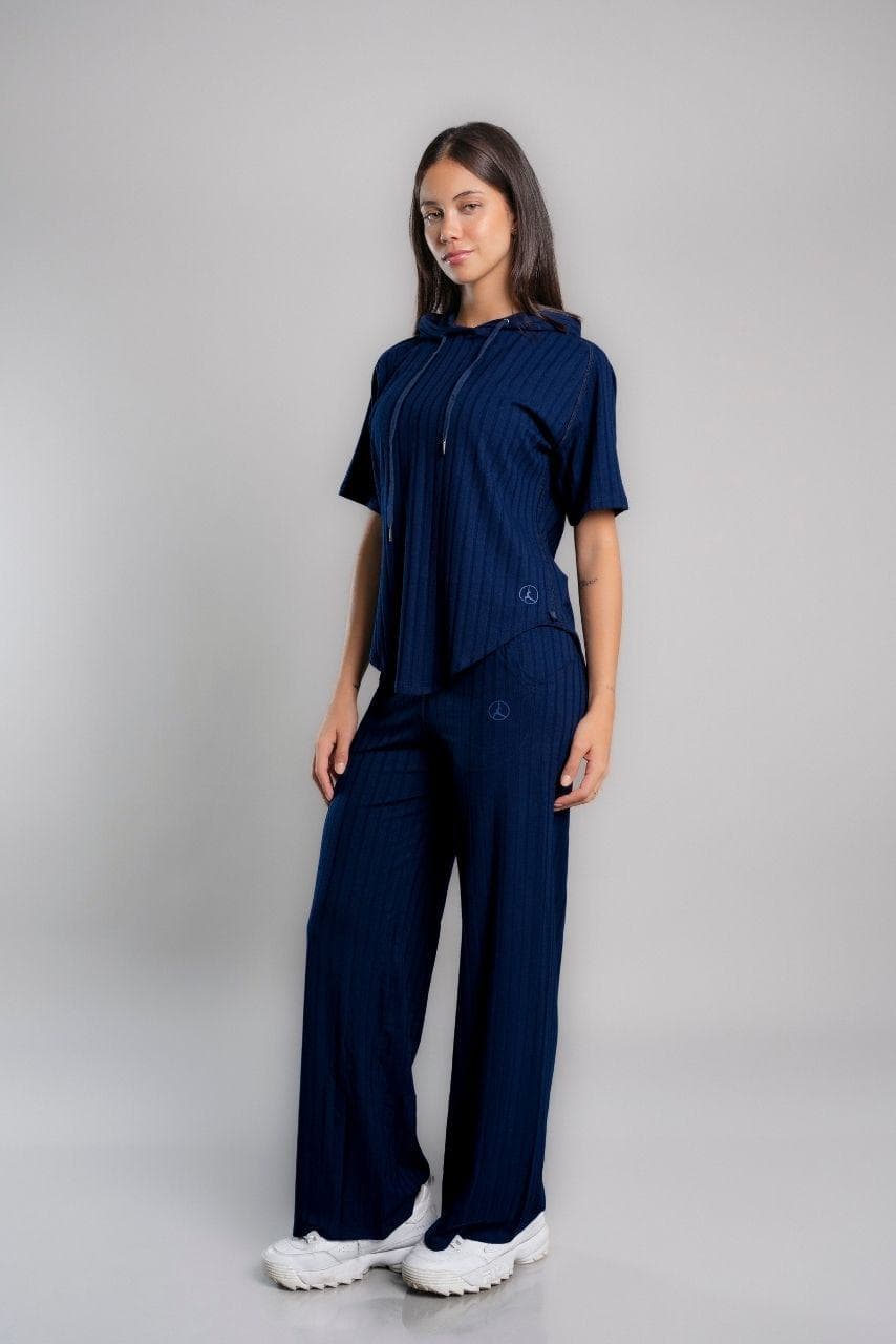 SET AGORA AZUL MARINO  (POLO + PALAZZO)