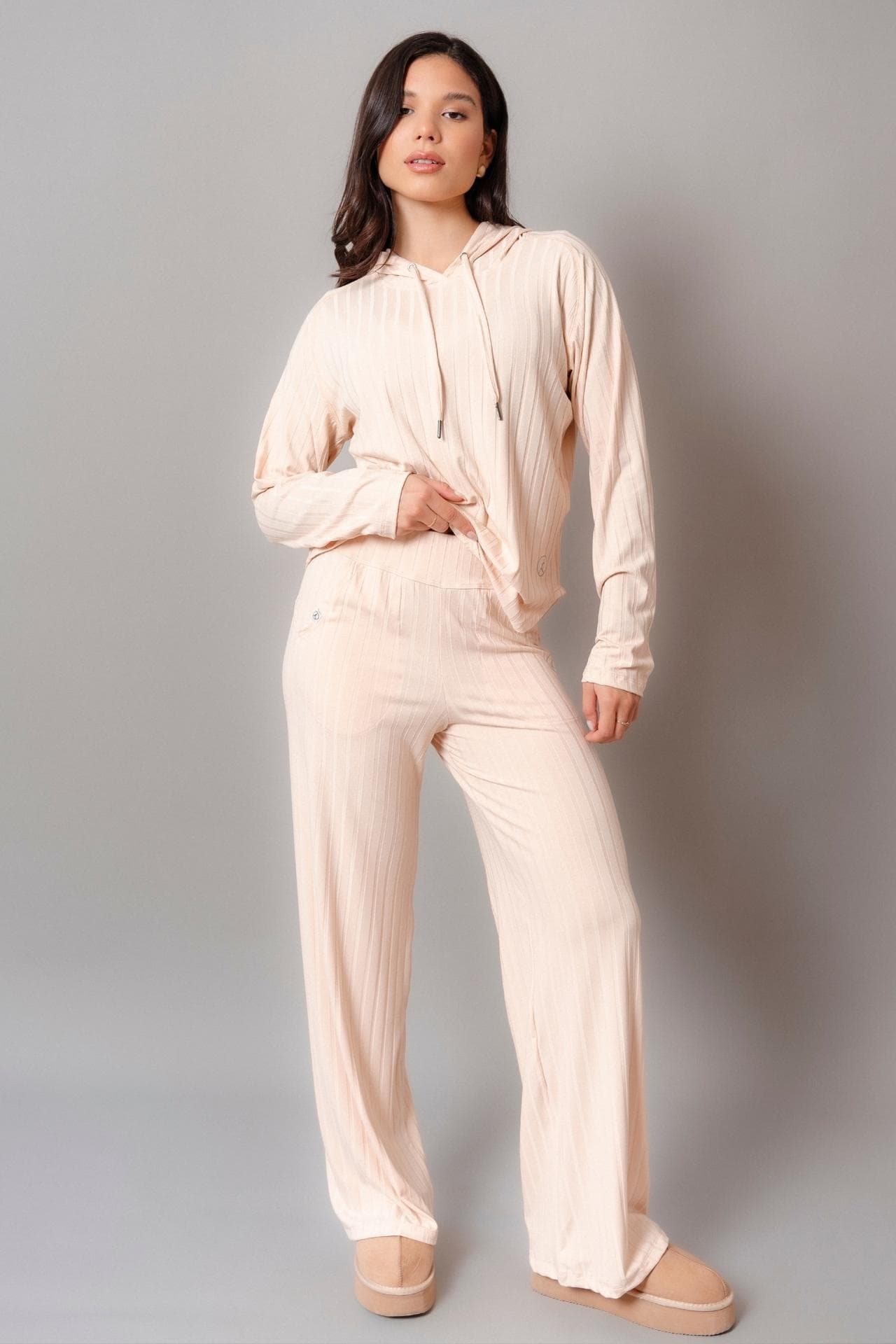 SET AGORA WINTER BEIGE LIGHT (POLO + PALAZZO)
