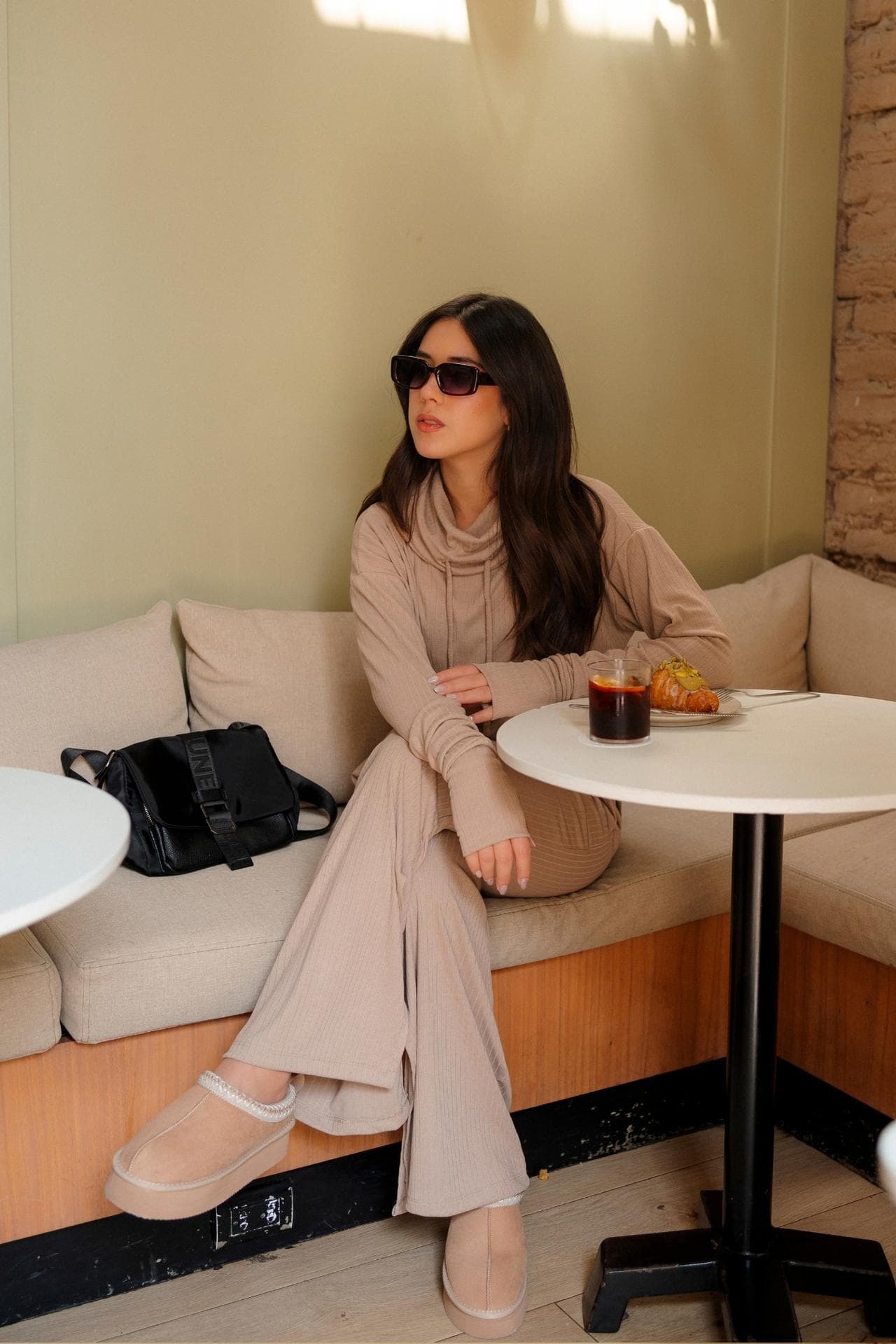 PALAZZO COMFY CON ABERTURA BEIGE