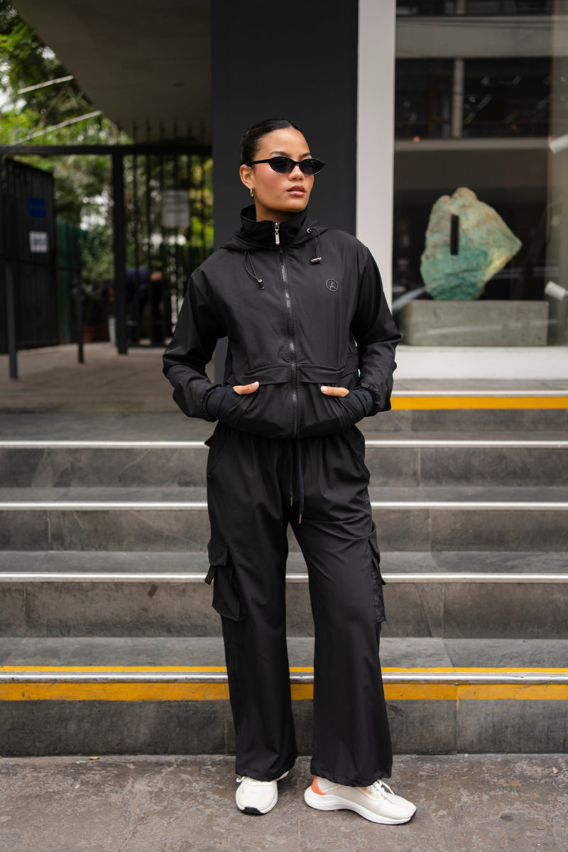 SET OVERTRIP NEGRO (CASACA + CARGO)