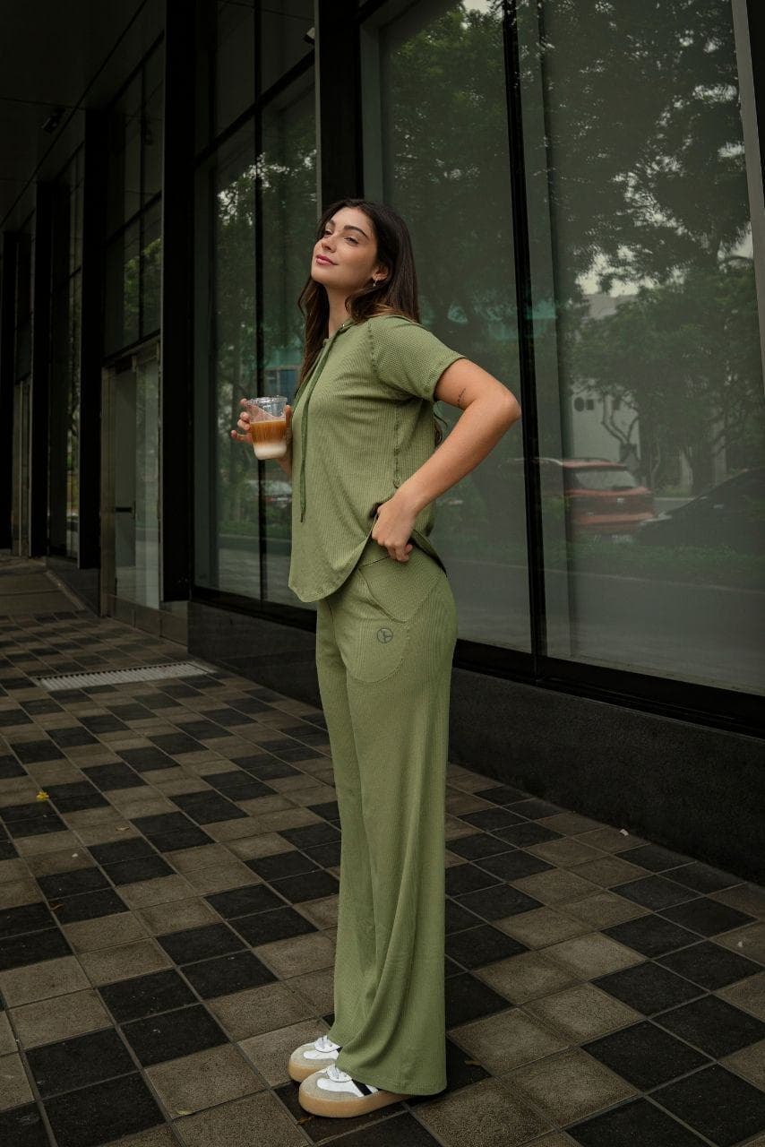 SET AGORA VERDE OLIVO  (POLO + PALAZZO)