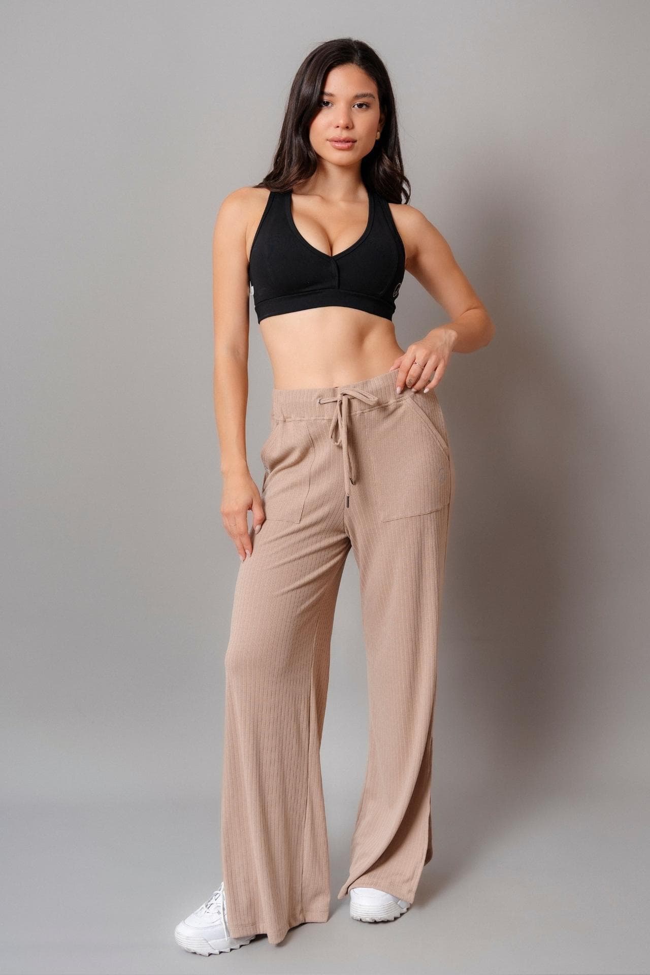 PALAZZO COMFY CON ABERTURA BEIGE
