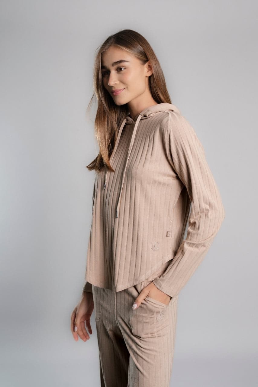 SET AGORA BEIGE (POLERA + PALAZZO)