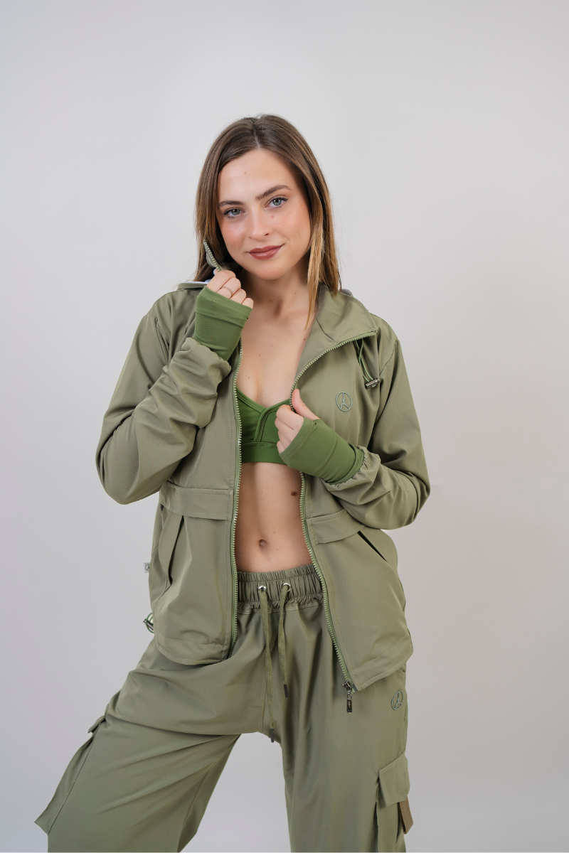 SET OVERTRIP VERDE OLIVO (CASACA + CARGO)