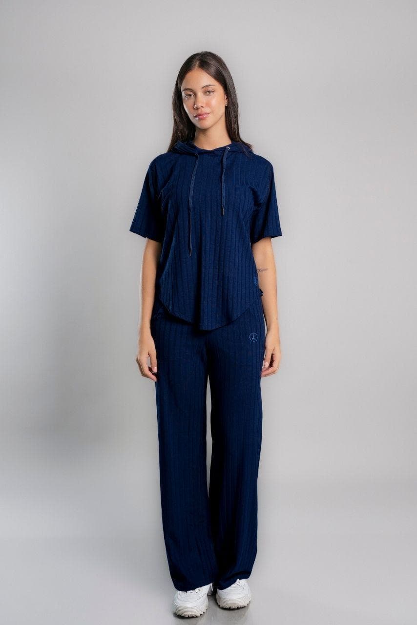 SET AGORA AZUL MARINO  (POLO + PALAZZO)