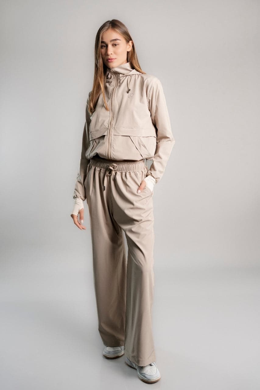 SET OVERTRIP AIR BEIGE (CASACA + PALAZZO)