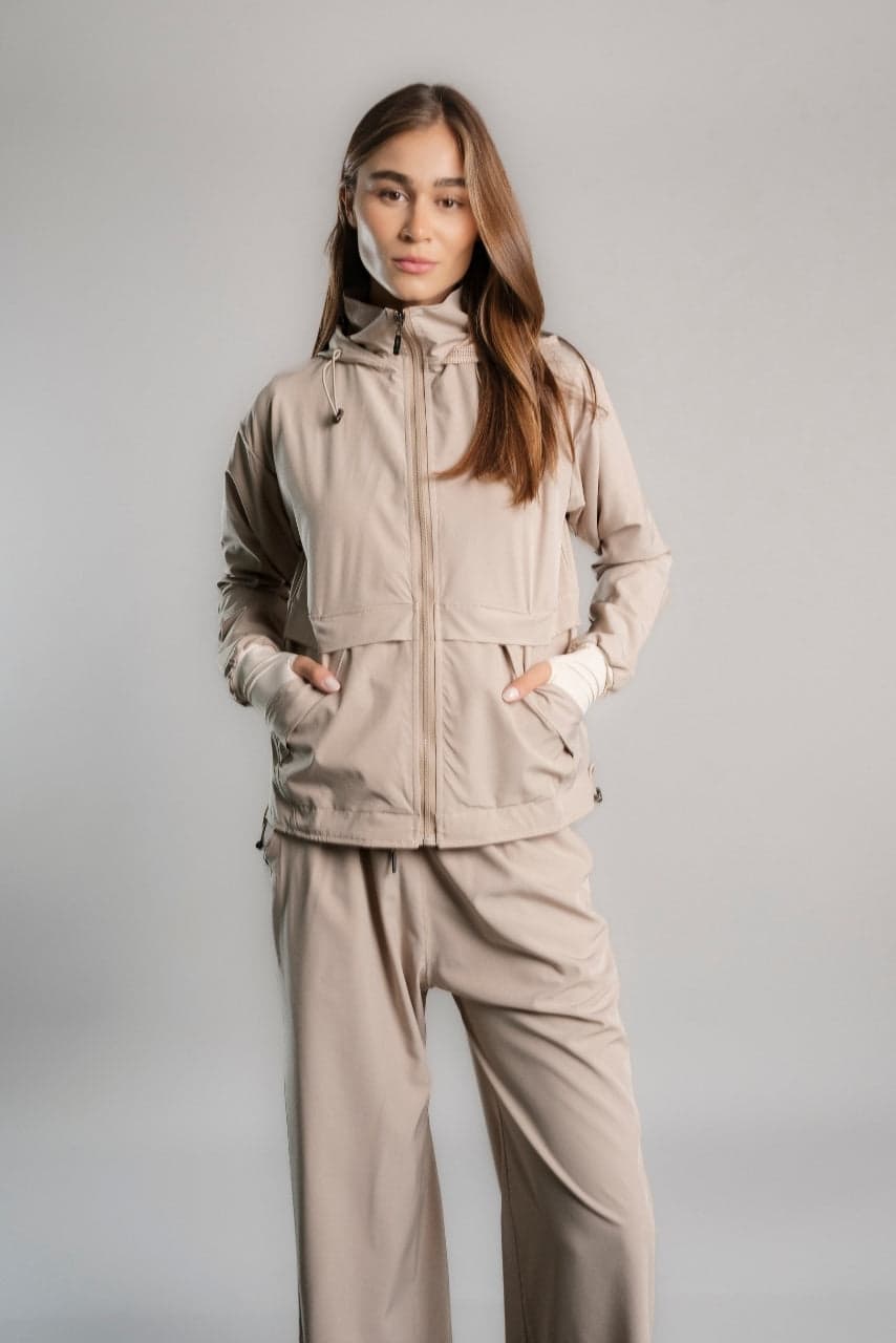 SET OVERTRIP AIR BEIGE (CASACA + PALAZZO)